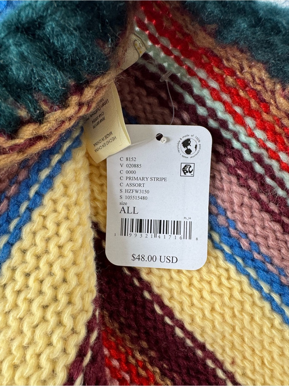 Free People Evie Multi Stripe Bonnet | NWT - Picture 4 of 8